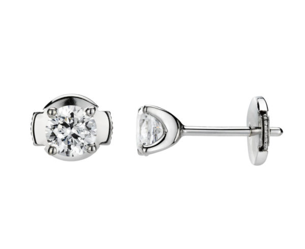 Boucles d’oreilles or diamants