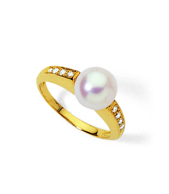 Bague Perle de Culture d'Eau Douce & Pavé Pandora