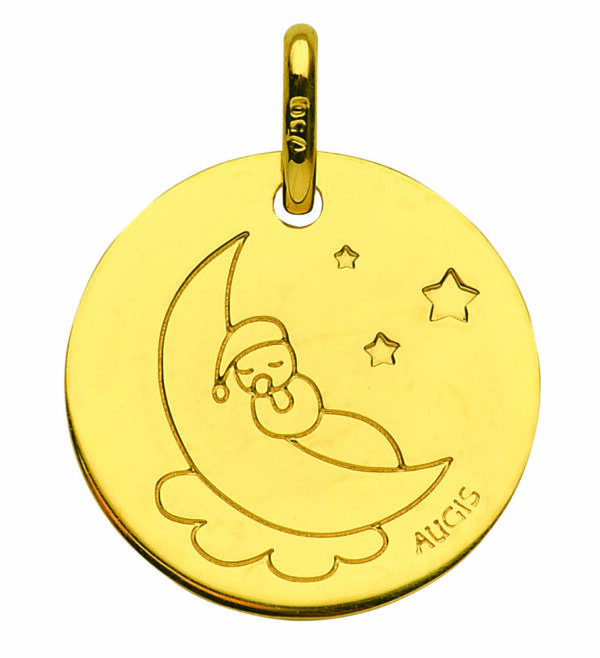 Médaille or Augis: naissance sur la lune or