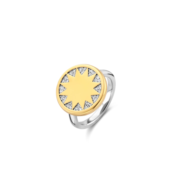 Bague argent/plaqué-or Tisento 12215ZY