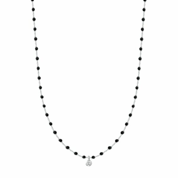 Collier or résine et diamant, Gigi Clozeau