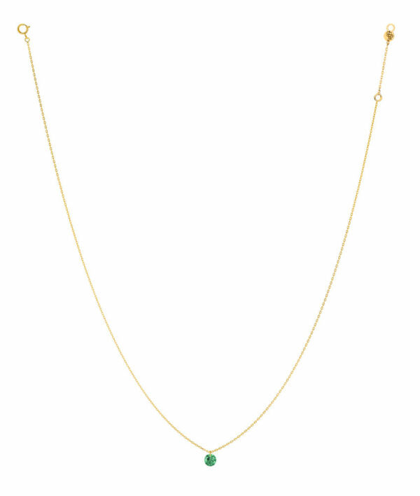 Collier or et émeraude La Brune & la Blonde: confetti CL0054YGEM