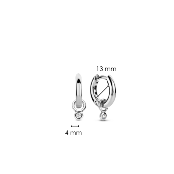 Boucles d’oreilles argent Tisento 7868ZI – Image 4