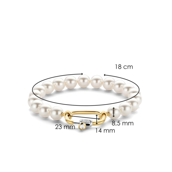Bracelet plaqué-or/argent Tisento: 2961PW – Image 2