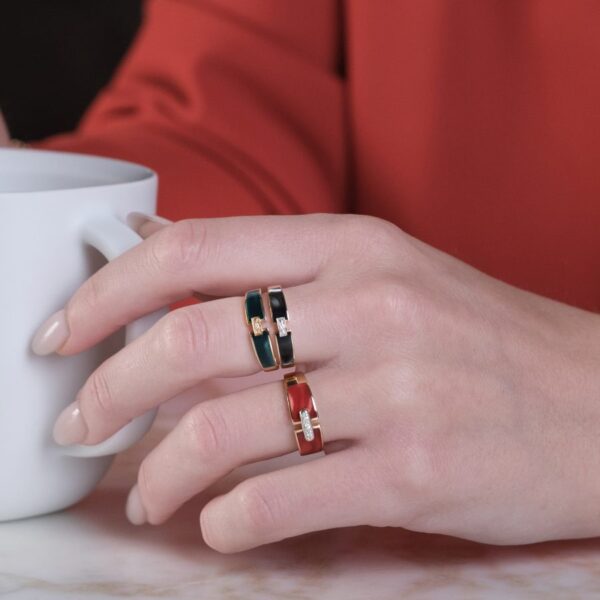 Bague en or et résine: Clozeau Héléna C2F304DRR – Image 2