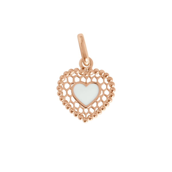 Pendentif or gigi CLOZEAU: collection cœur dentelle