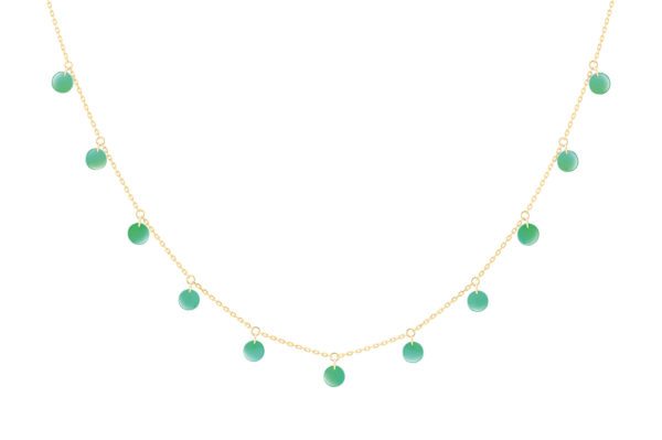 Collier or et pierres La Brune & la Blonde: Polka CL0099YGOX