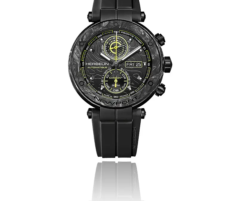 Montre Herbelin Newport carbone chrono automatic