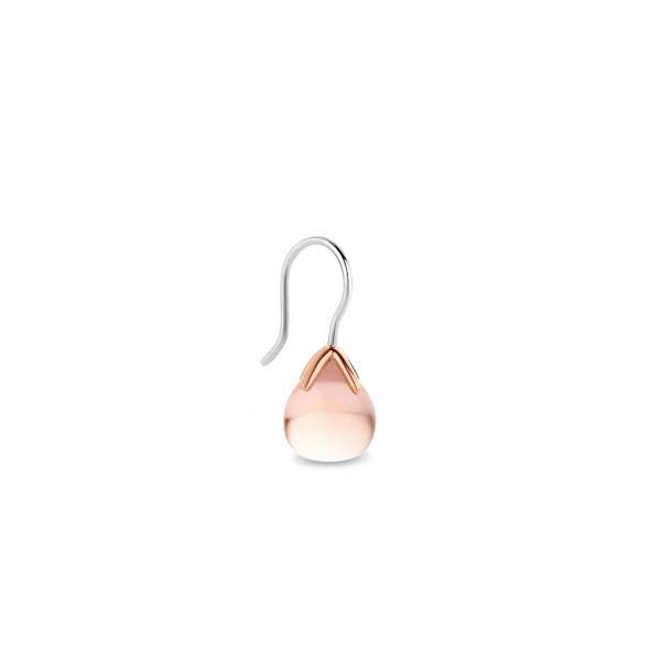 boucles d'oreilles ARGENT/PLAQUE OR rose TISENTO 7802NU
