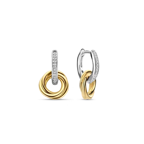 Créoles plaqué-or/argent Tisento: 7857ZY