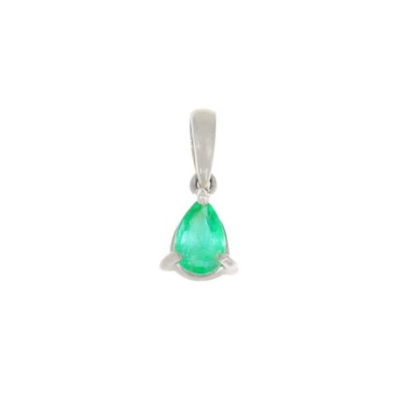 Pendentif or et émeraude