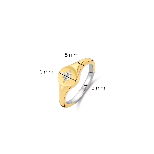 BAGUE ARGENT, plaqué-or TISENTO 12199ZY – Image 3
