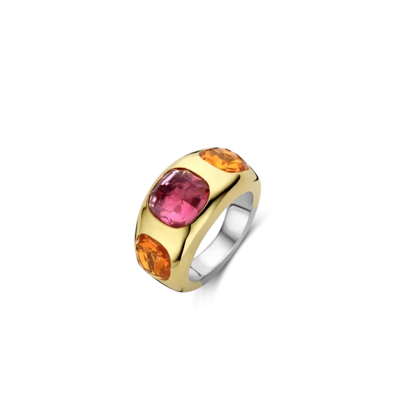 BAGUE doré sur ARGENT TISENTO 12285OR