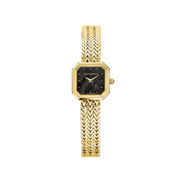 Montre femme herbelin: octogone 17436BP49