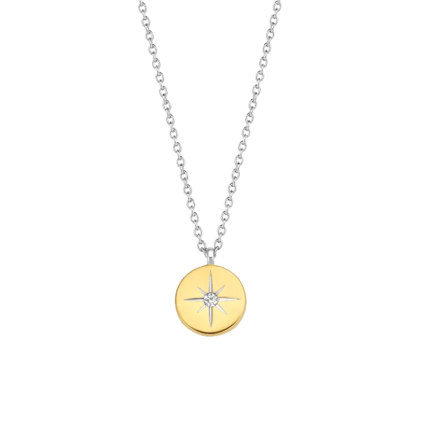 Collier plaqué-or/argent Tisento: 3953ZY/42