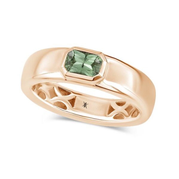 Bague or et saphir vert Waskoll