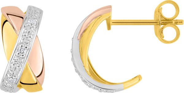 boucles d'oreilles or et diamants