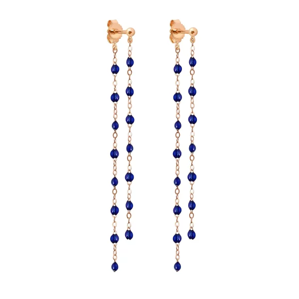 Boucles d'oreilles or gigi CLOZEAU: Dansantes Classique B4GI003R07 émeraude