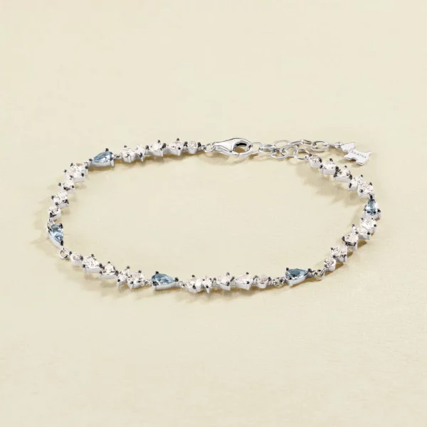 Bracelet Femme Jonc Beloved Agatha Argent 925/1000 Et Oxydes 02420745 136 Tu