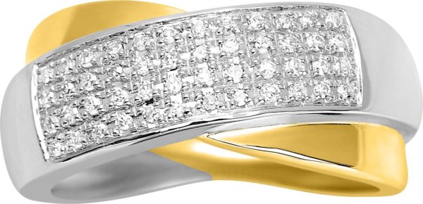 bague or et diamants