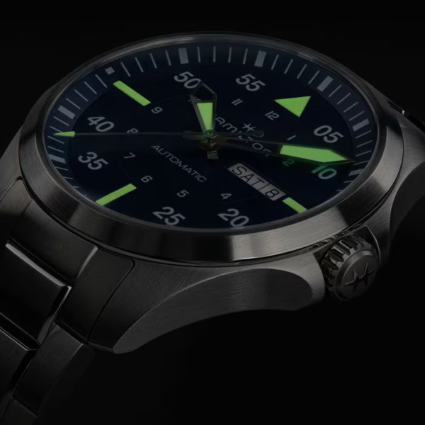 MONTRE homme HAMILTON: Khaki Aviation Pilot Day Auto H64635140 – Image 2