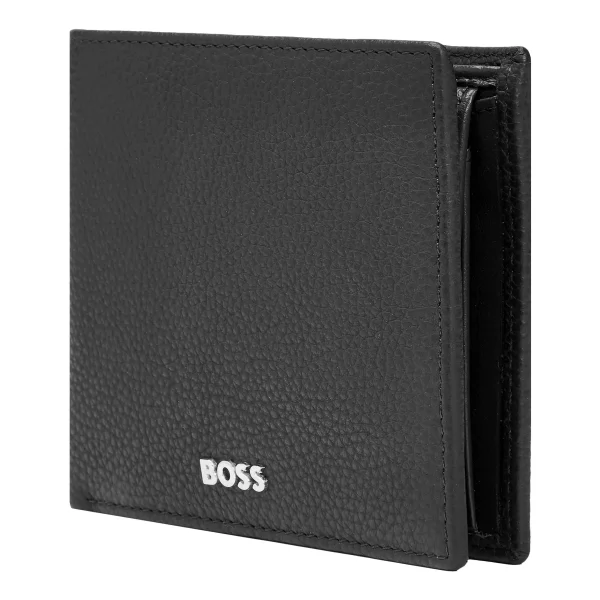 Porte-cartes, porte monnaie Hugo Boss: Classic Grained Black HLM416A