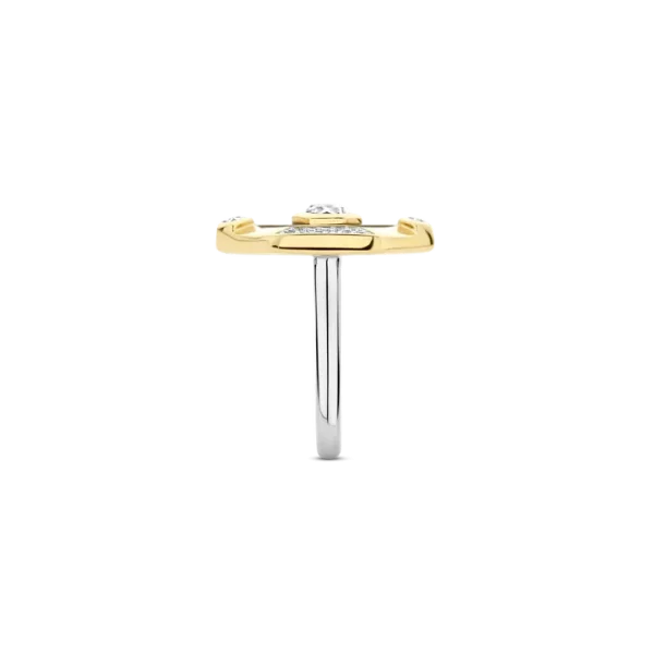 BAGUE ARGENT/plaqué-or TISENTO: 12356BL – Image 2