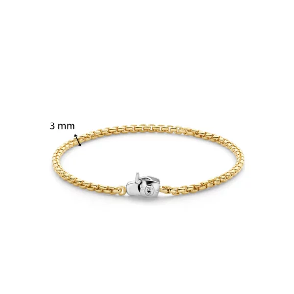 Bracelet argent/plaqué-or: Tisento 23023SY – Image 4