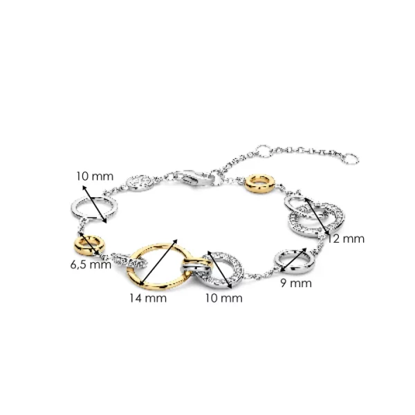 Bracelet ARGENT/plaqué-or TISENTO: 23047ZY – Image 4