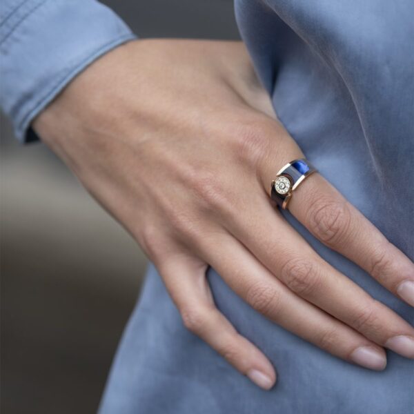 Bague en or et résine: Clozeau C2F713DBPG – Image 2