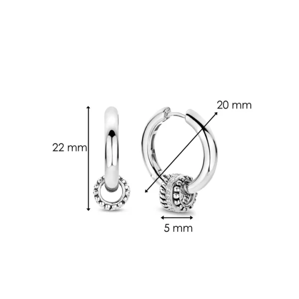 Boucles d'oreilles argent  Tisento: 7981ZI – Image 4