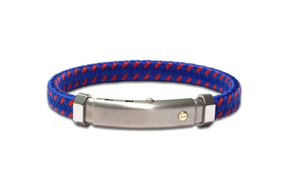 Bracelet acier et or Borsari: Racing BR-RAC10N