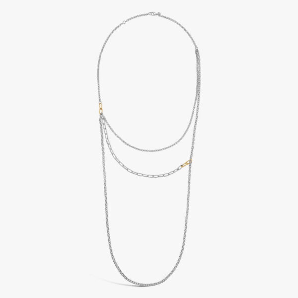 Collier argent et or Arthus Bertrand: Maxima M384X00000 – Image 2