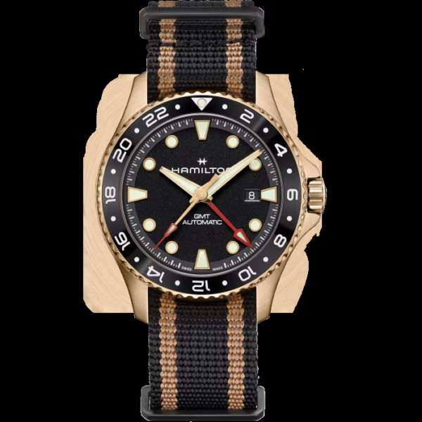 Montre homme Hamilton: Khaki Navy Scuba GMT H82565930
