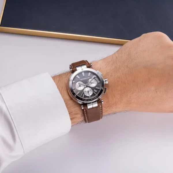 Montre homme Herbelin : Newport Chrono 37658AP24MA – Image 3