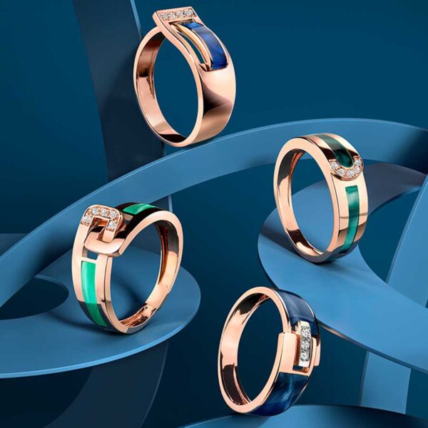 Bague en or et résine: Clozeau Ceinture C2F637DBR – Image 2