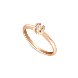 Solitaire en or et diamant: Clozeau C2I123D