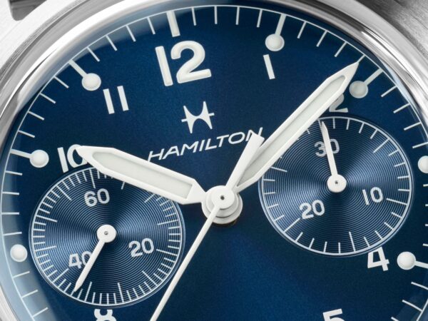 MONTRE homme HAMILTON: Khaki Aviation Pilot Pioneer Mechanical Chronograph H76409140 – Image 2
