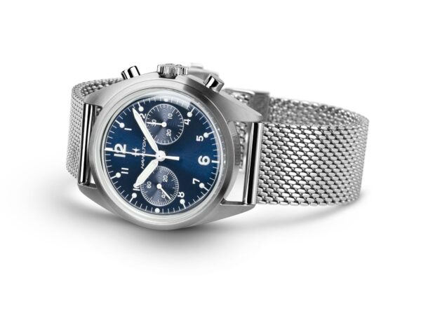 MONTRE homme HAMILTON: Khaki Aviation Pilot Pioneer Mechanical Chronograph H76409140 – Image 4