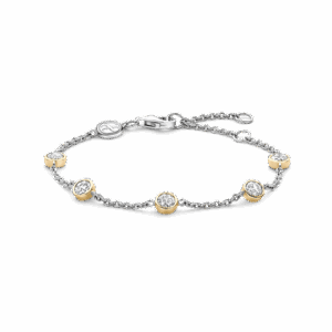 Bracelet argent/plaqué-or Tisento: 2756ZY