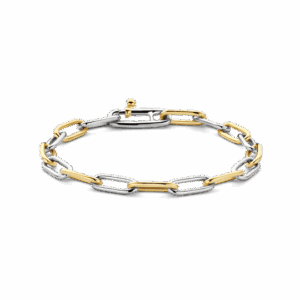 Bracelet argent/plaqué-or Tisento: 2936BI