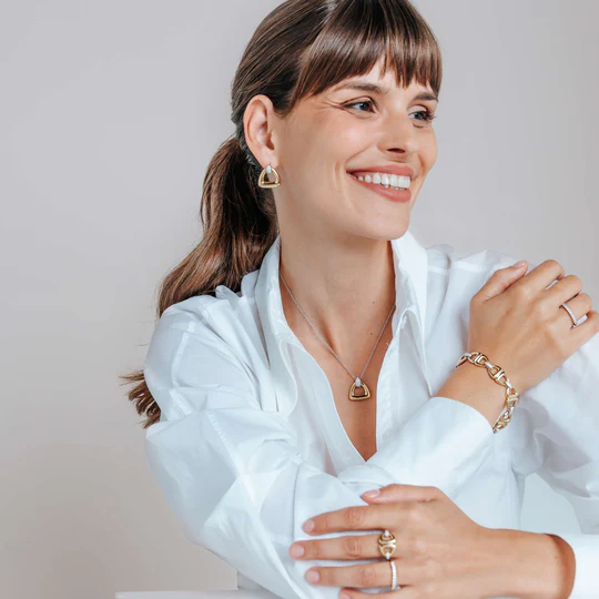 Collier argent/plaqué-or Tisento: 34108ZY/42 – Image 3