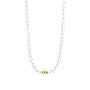 Collier argent/plaqué-or Tisento: 34112YP/42