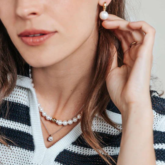 Collier argent/plaqué-or Tisento: 34112YP/42 – Image 3