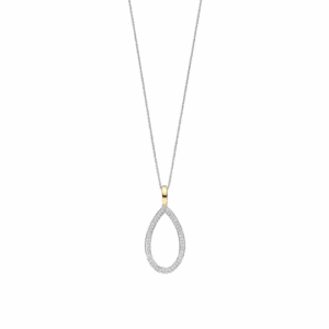 Collier argent/plaqué-or Tisento: 6850ZY