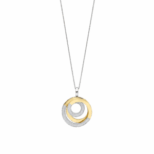 Collier argent/plaqué-or Tisento: 6851ZY