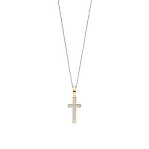 Collier argent/plaqué-or Tisento: 6857ZY