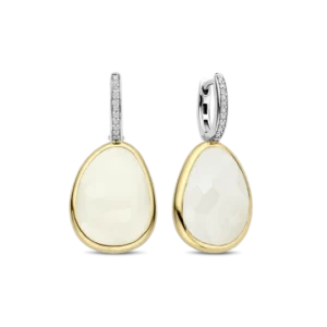 Boucles d'oreilles argent/plaqué-or Tisento: 78026MW