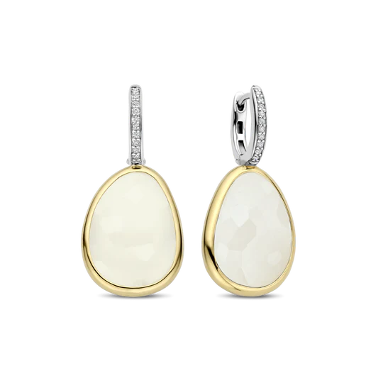 Boucles d'oreilles argent/plaqué-or Tisento: 78026MW