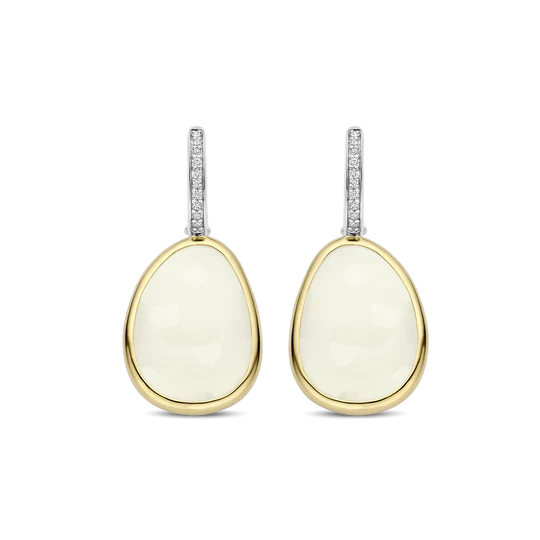 Boucles d'oreilles argent/plaqué-or Tisento: 78026MW – Image 2